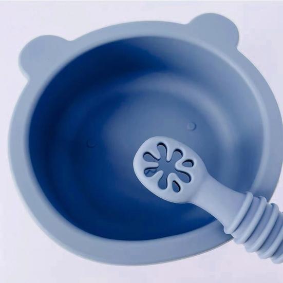 2Pcs Baby Feeding Spoons Dual Head Silicone Weaning Spoon for Infants Training Spoon BPA-Free Toddler Utensils