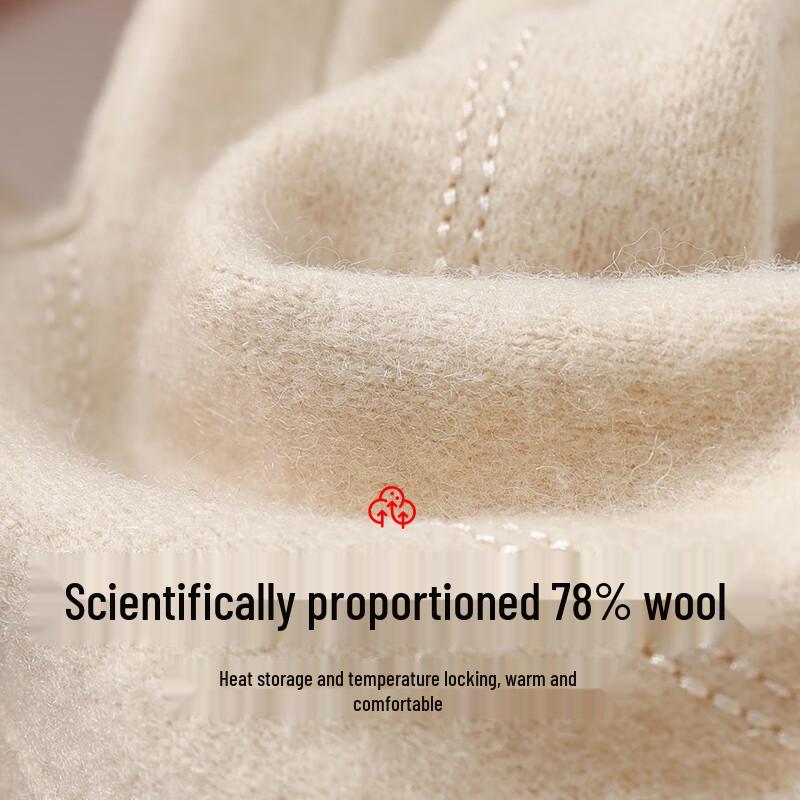 Hengyuanxiang Women's Warm Winter Wool Gloves