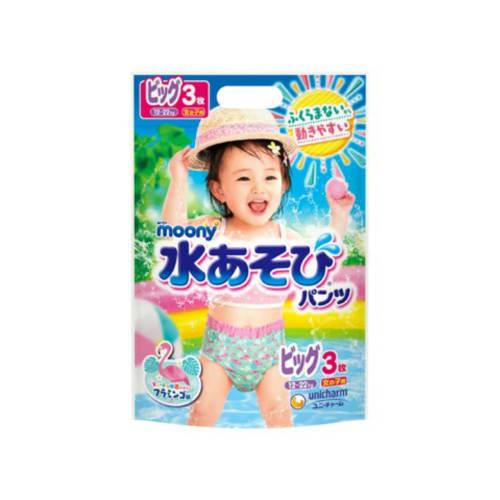 

Unicharm Moony водные игровые штаны для девочек большие 3 шт.