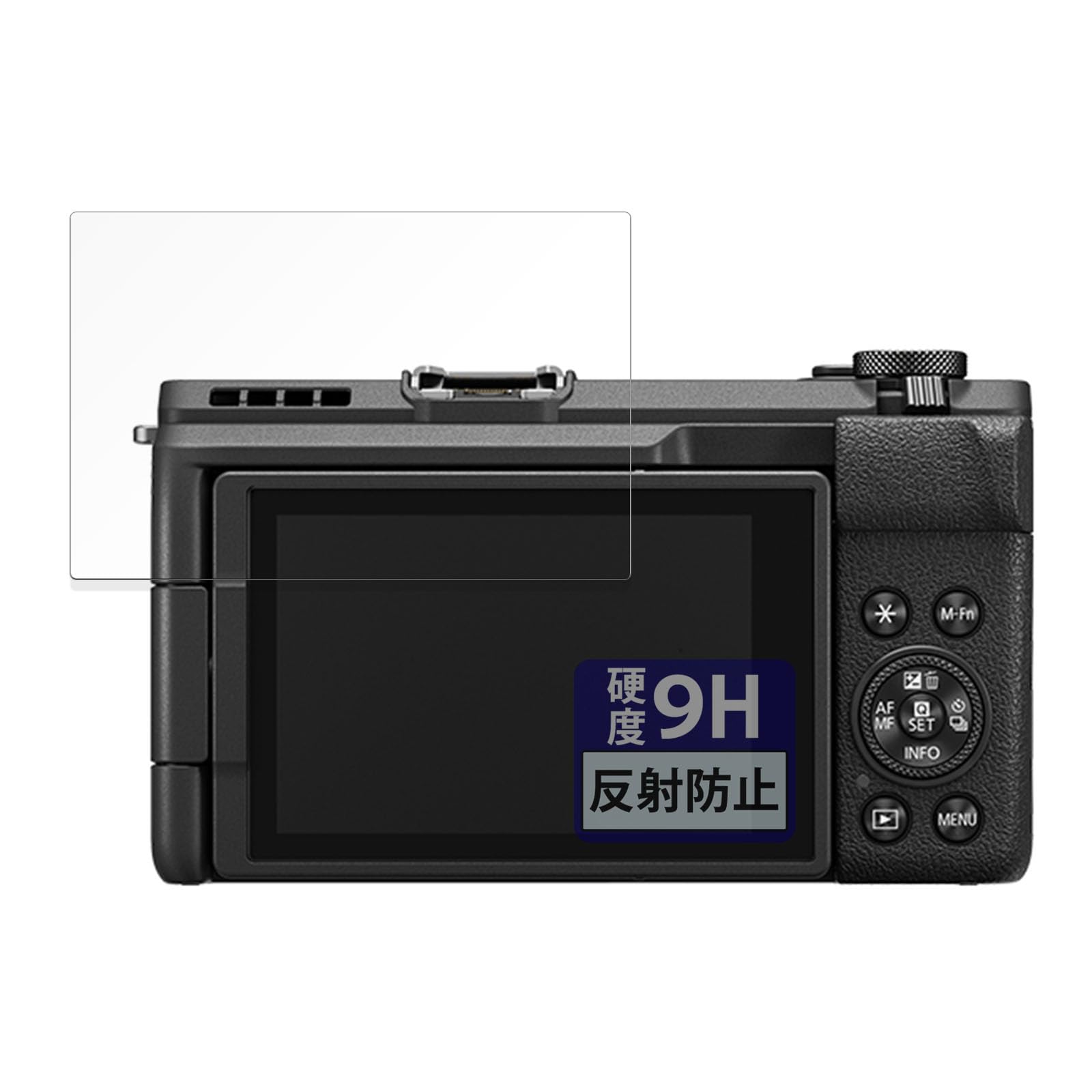 

FILMEXT Film for Canon PowerShot Protective Glass Film Made in Japan V1, (Ultra-Thin Fiber), Anti-Reflective,