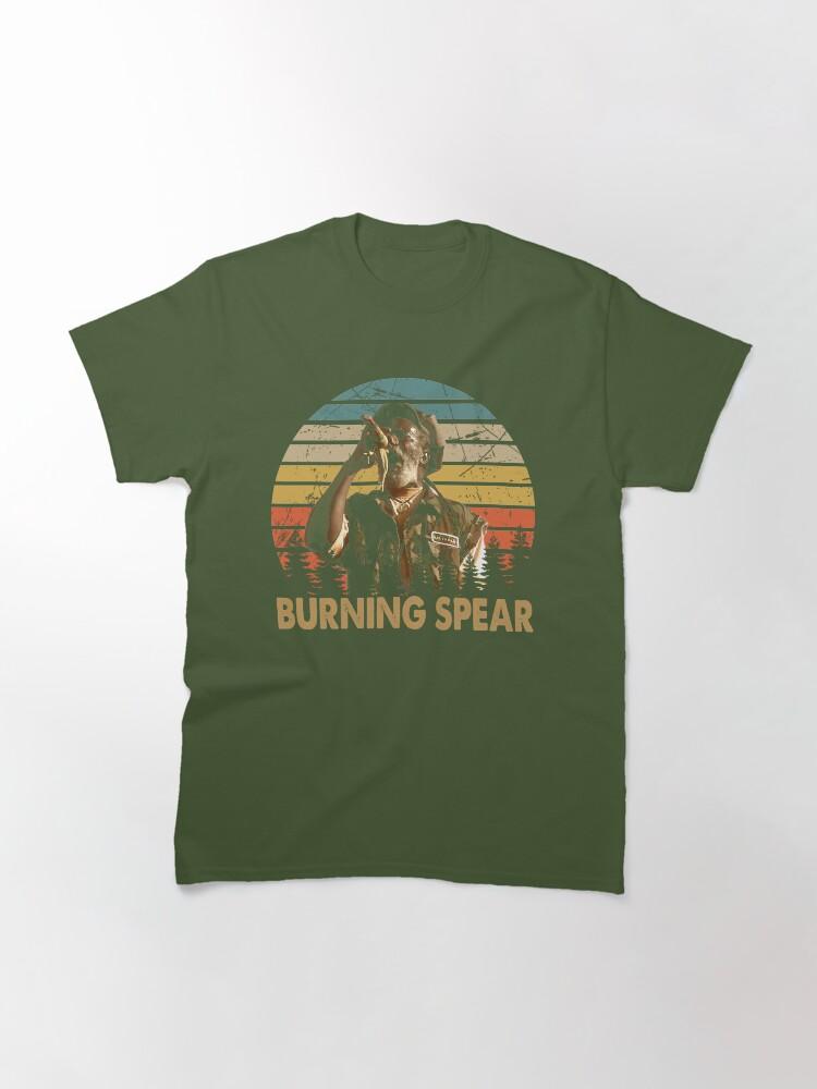Burning Spear Vintage Burning Arts Spear Musicista Maglietta Classica