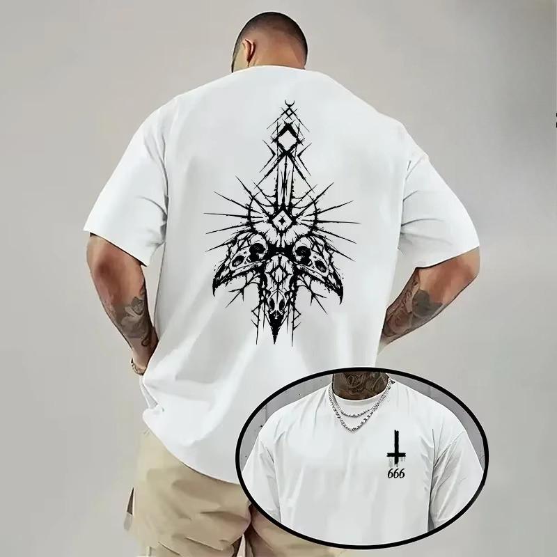 Letnia koszulka z nadrukiem, z krótkim rękawem, modna, prosta, wygodna, oddychająca, unisex