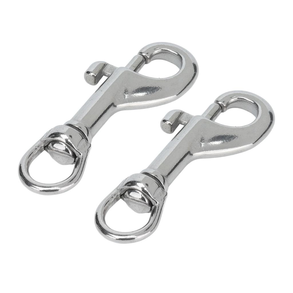 2 ks Jednostranné šrouby Hák 316 Nerezová ocel Šrouby Snap Otočné háky na psí obojek 65 mm