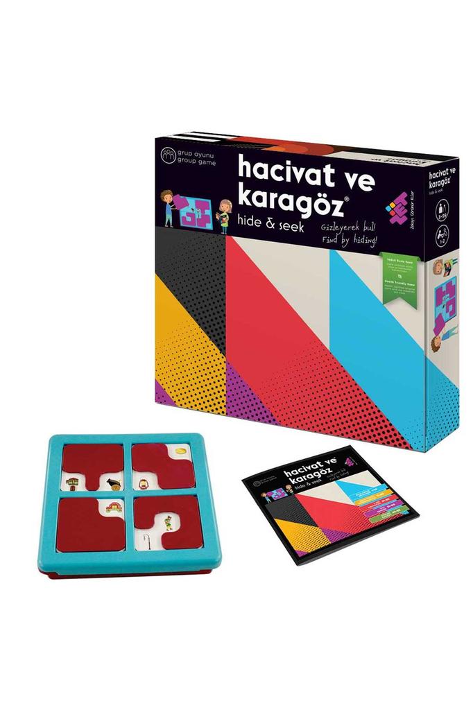 Hacivat ve Karagöz Hide & Find Zeka ve Akıl Oyunu 3+ Yaş 1+ Oyuncu İngilizce-Türkçe