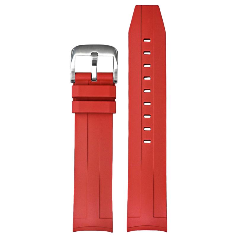 Wodoodporny Pasek do Zegarka z Kauczuku Fluorowego FKM dla serii Tissot 1853 Seastar T120 21mm Zakrzywiony Pasek do Zegarka