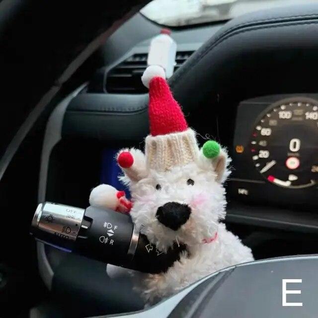 Cute Dog Car Wiper Doll Personalized Car Plush Doll Decoration Creative Gift Car Interior Decoration Accessories