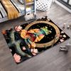Meditative Frog in Kimono Artwork Carpet with Lotus Flowers Suitable for use as an anti-slip for living room bedroom sofas