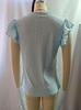 2025 Summer European & American V-neck Jacquard Long Sleeve Women's T-shirt