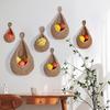 Space Saving Hanging Fruit Basket Craft of Sturdy Jutes Rope With Breathable Mesh Designs for Kitchen or Balcony