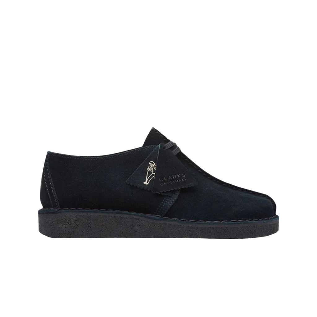 (w) Clarks Desert Trek Black Suede