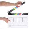 Film Clapper Board Acrylic Dry Erase Slate Colorful Director Video Scene Clapboard Cut Prop Whiteboard Marker Filming Tool for TV Series Studio