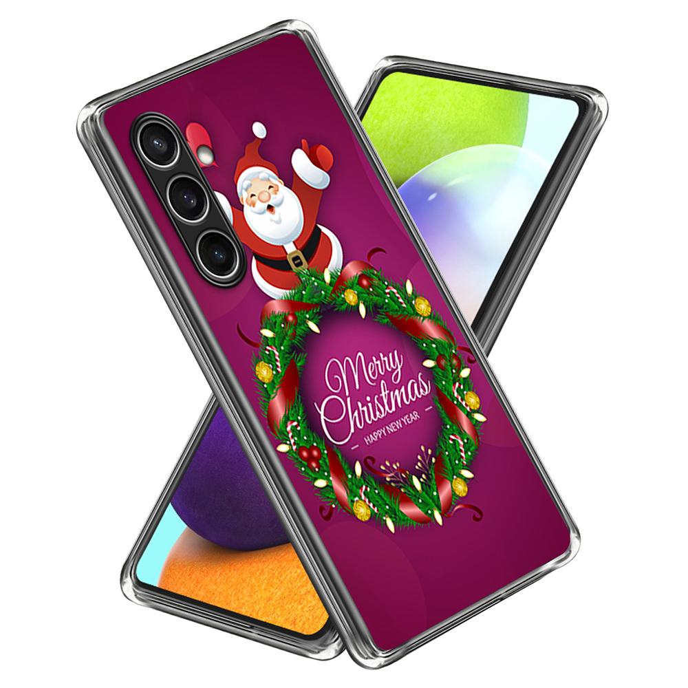 For Samsung Galaxy S24 FE Case Christmas Pattern Printing Soft TPU Phone Cover