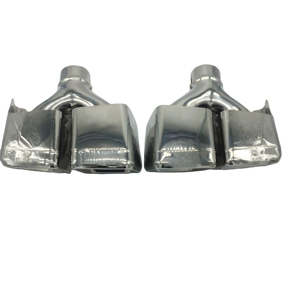 Polierte Edelstahl-Vierfach-Auspuffendrohre für Mercedes AMG W212 E63