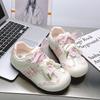 Cute Plaid Puff Little White Shoes Women's Shoes New Summer Niche Original Design Thin Versatile