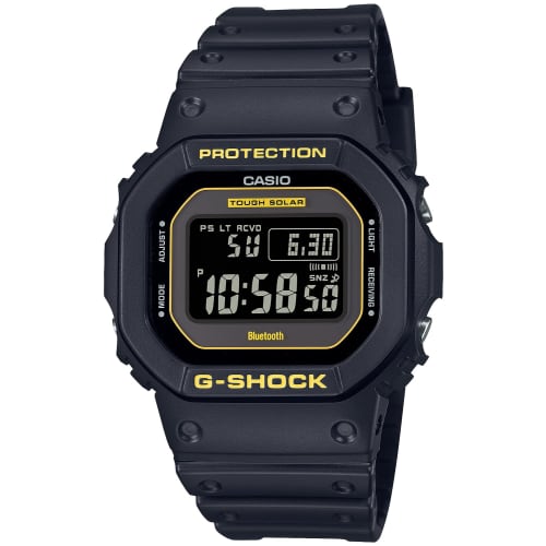 

G-Shock Casio Watch, Caution Yellow Series, Bluetooth, Radio-Controlled Solar, GW-B5600CY-1JF, Men s, Black