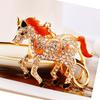 Mini Cute Rhinestone Horse Keychain Bag Pendant Keyring Metal Gift Birthday For