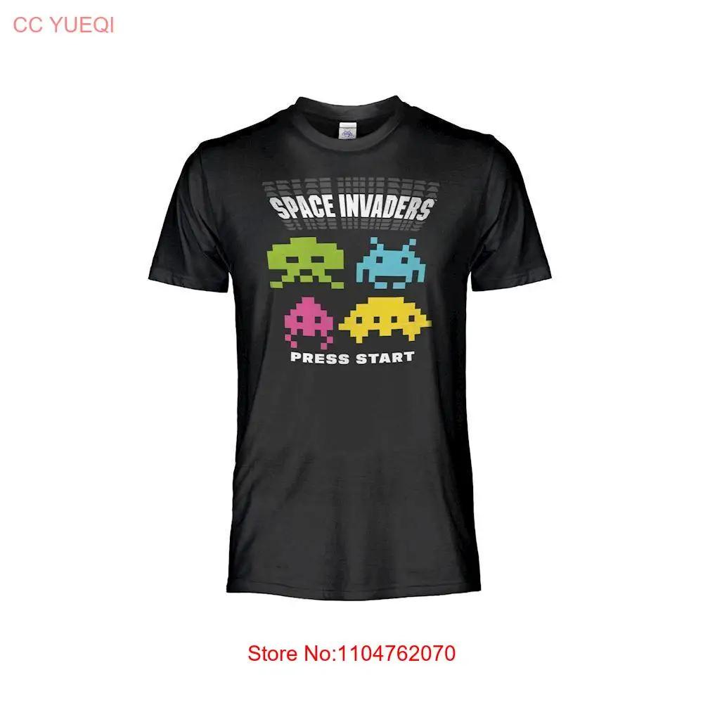 Space Invaders Press Start Original Official Jersey T Shirt Vintage Vintage Washed Unisex Top For Everyday Wear Casual