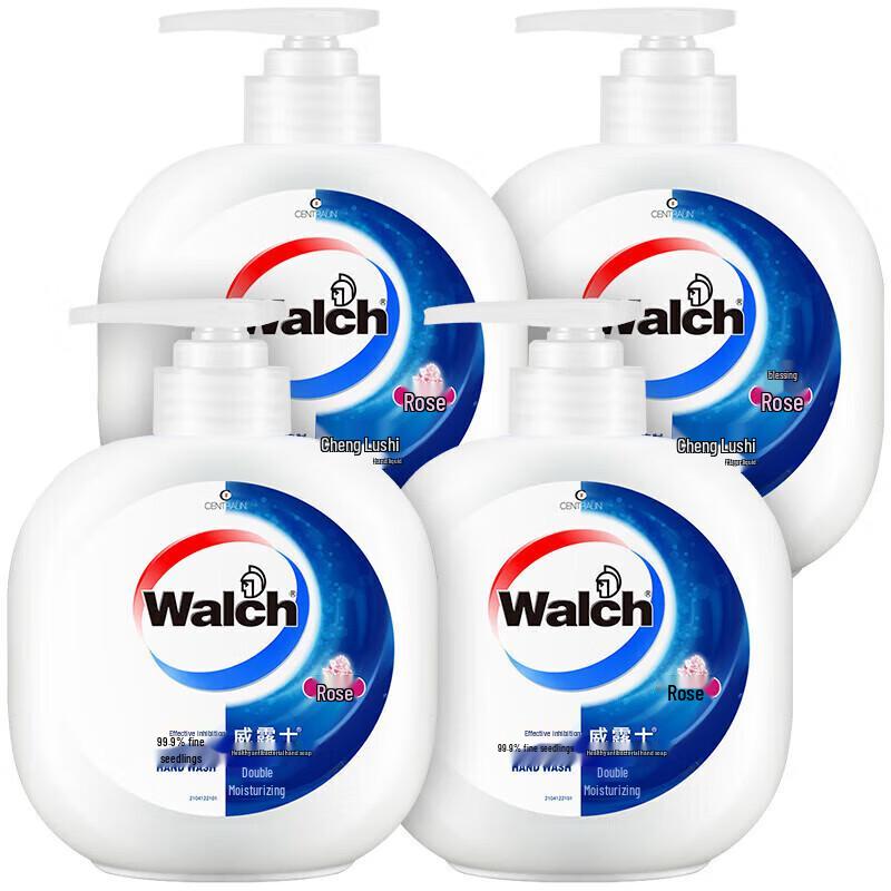 Walch Healthy Hand Wash, Fragrance-Free, 4 x 480ml Refill Pouches