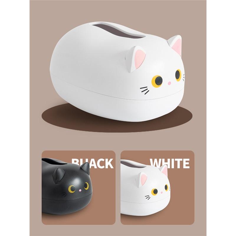 Cute Cartoon Tissue Box Holder, Multi-Functional Desktop Storage Ornament, Decorative Paper Box for Home Coffee & Dining Table