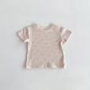 Short-Sleeve Heart T-Shirt & Striped Shorts Set