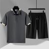 2026 Men's Summer Polo & Shorts Set - Business Casual Plus Size