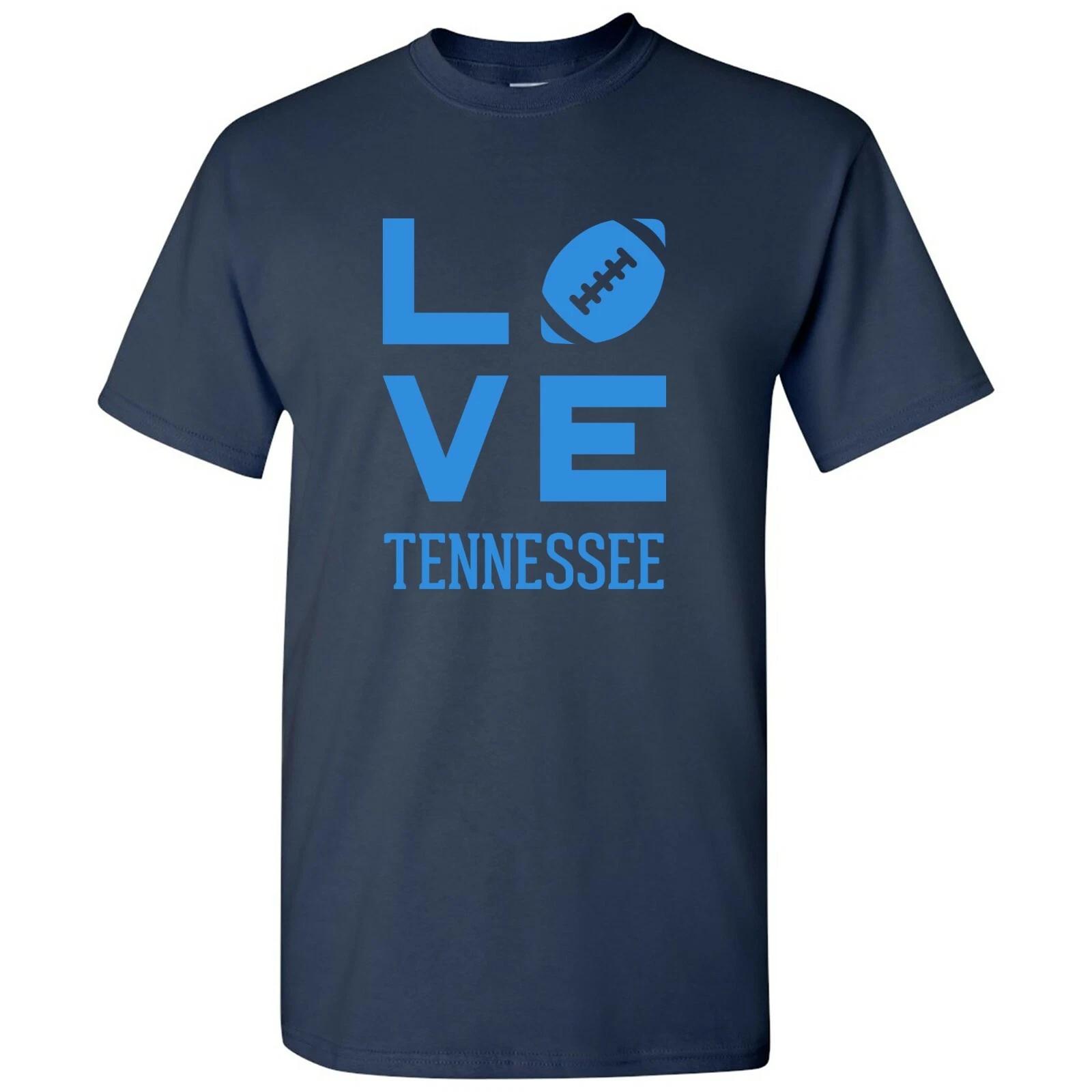 Tennessee Love Football - Sports City Pride Tailgating T -Shirt - Navy XL