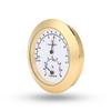 Round Guitar/Violin Case Thermometer/Hygrometer for Cases, Room Accessories (Golden)