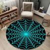 Playful Round Cat Multicolor Accent Rug, Non-Slip Floor Mat for Bedroom