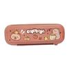 Cartoon  Pencil Case Large Capacity Plastic Pencil Bag Multifunctional Pen Organiser For Pen Markers School Supplies