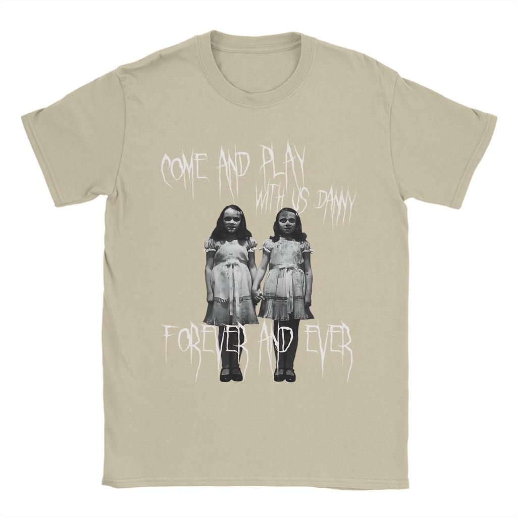 Vintage Come and Play with us Danny The Shining T Shirt Unisex Oneck Short Sleeve Top Tee Cotton Summer TopsTops