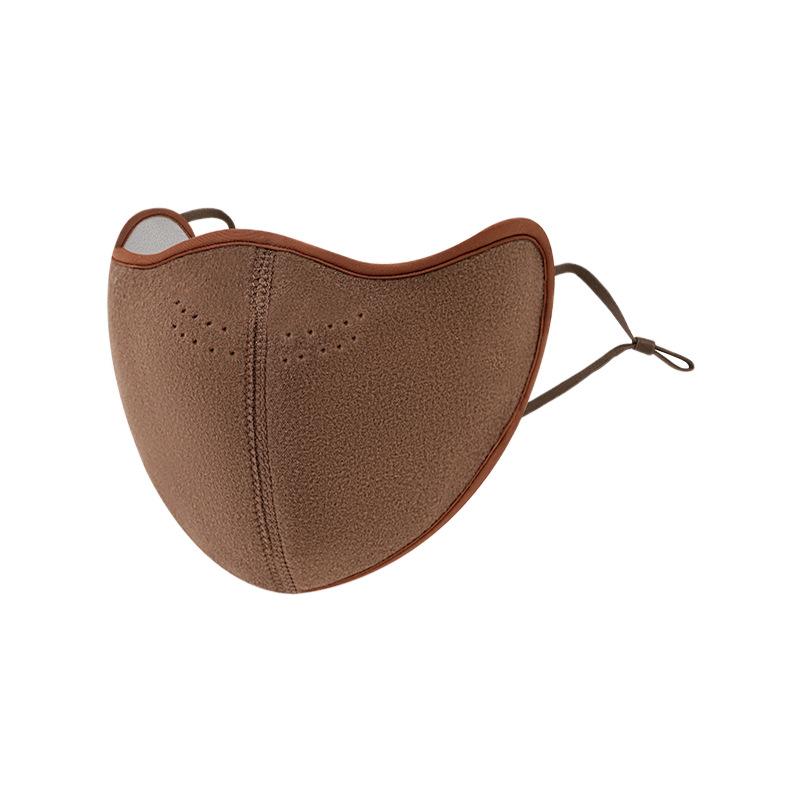 Wintermaske Damen Samt Rundloch Atmungsaktive Maske