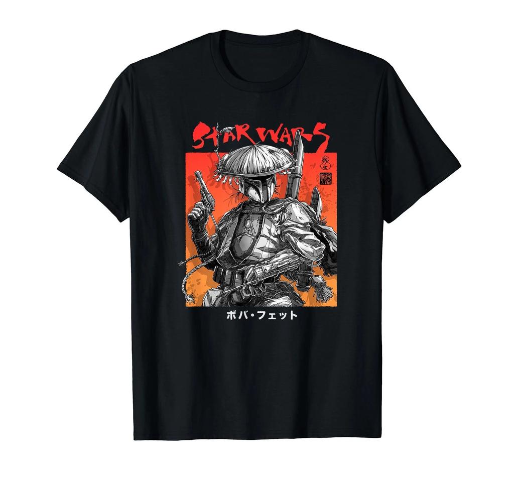 Star Wars Vision Boba Fett Samurai Poster T-Shirt_