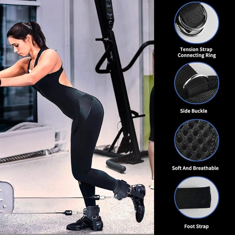 Adjustable D Buckle Ankle Strap Attachment Leg Strength Training Sports Protective Gear With Weight Boosters Belt Buckle