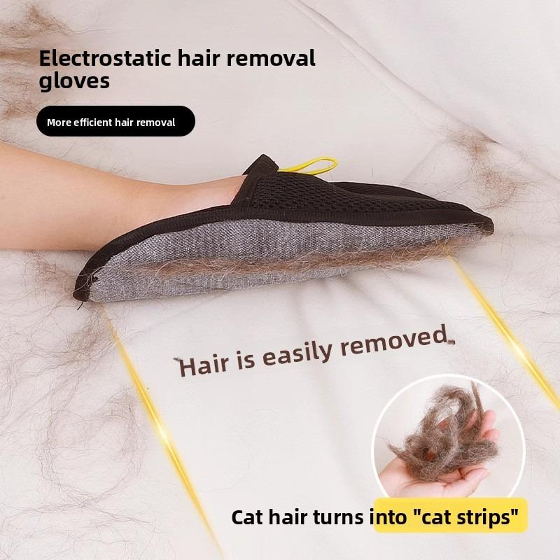 Pet Electrostatic Hair Removal Gloves, Bidirectional Brush, Hair Removal Brush Gloves, Pet Hair Cleaner