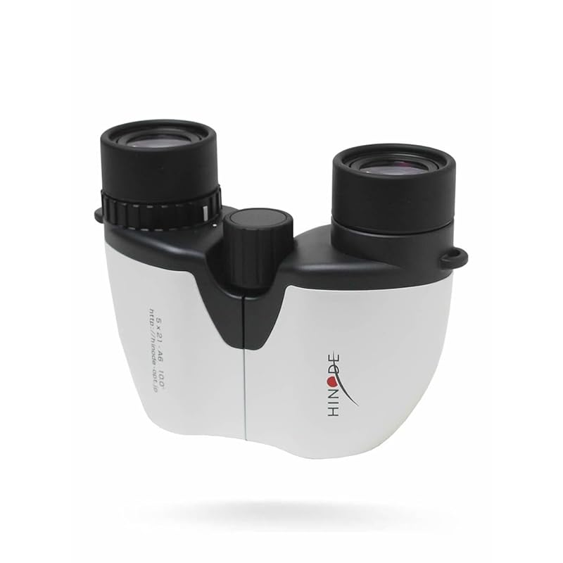 

binoculars Hinode 5x21-A6 Theater viewing musical opera glasses kabuki Watching sports baseball soccer figure basketball (White x dark gray)