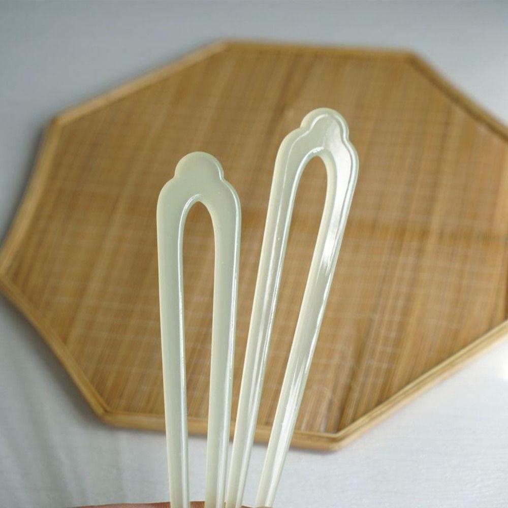 Acetic Acid U Shape Hairpin Chinese Style Chinese Style Hair Stick Retro   Girl Hair Accessories