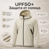 Li-Ning Serie Outdoor Urbana Color Sólido Cremallera con Capucha Holgada Protección UV Transpirable Protección Solar Chaqueta Chaquetas para Hombre Lima AFDV461-5