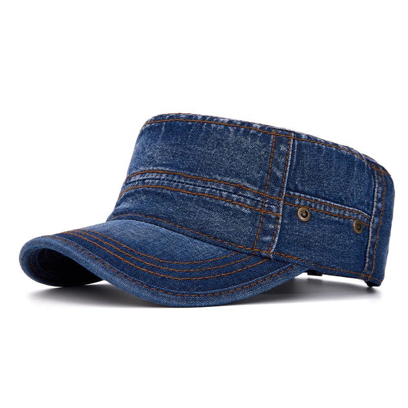 Denim Flat Cap Unisex Spring Summer Cap Sunscreen Sun Hat