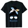 Argentina Culture Themed Graphic T-Shirt Casual Daily Short Sleeve Tee Unique Mate Football National Flag Element Design Top