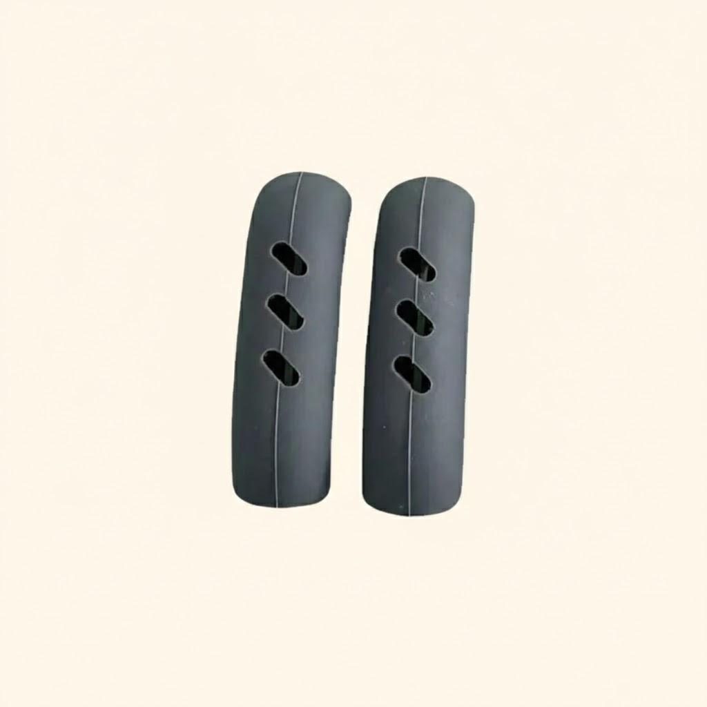

Silicone Heat Resistant Pot Handle Covers Anti-Scald Kitchen Tool Multipurpose Pan Protectors сірий