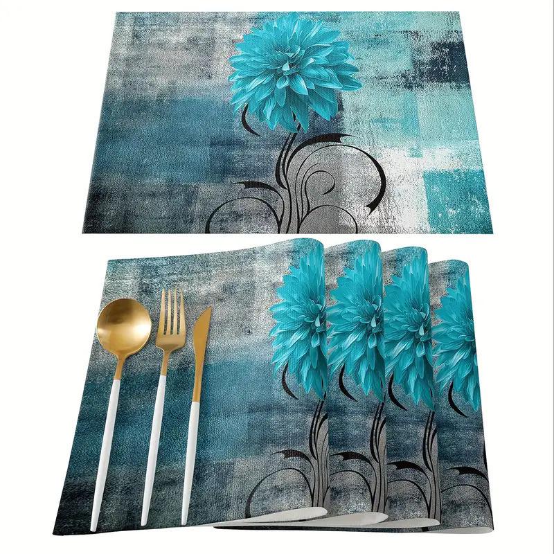 Classic Collection Linen Placemat for Dining Table - Heat Insulation Pad for Living Room and Restaurant Decor