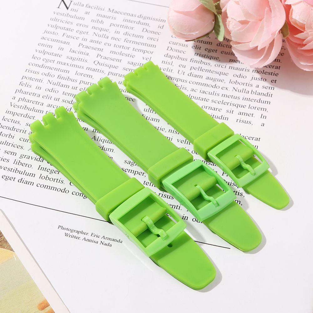 17mm/19mm/20mm Replcement Watch Accessories Silicone Strap Rubber Watch Band Sports Strap