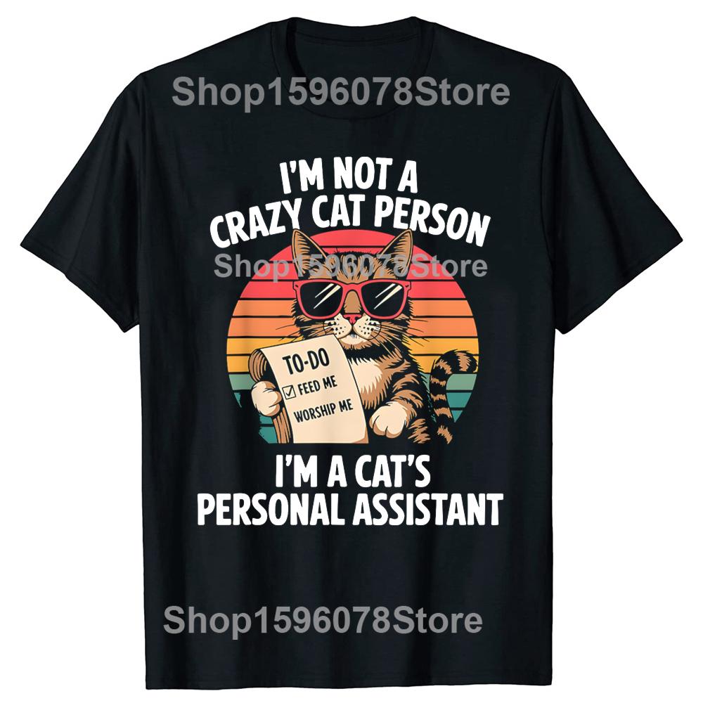 Funny Vintage Style Cat Lover Design Graphic Tshirt Men Women Hip Hop Oversized T Shirt 100 Cotton Comfort Tshirts