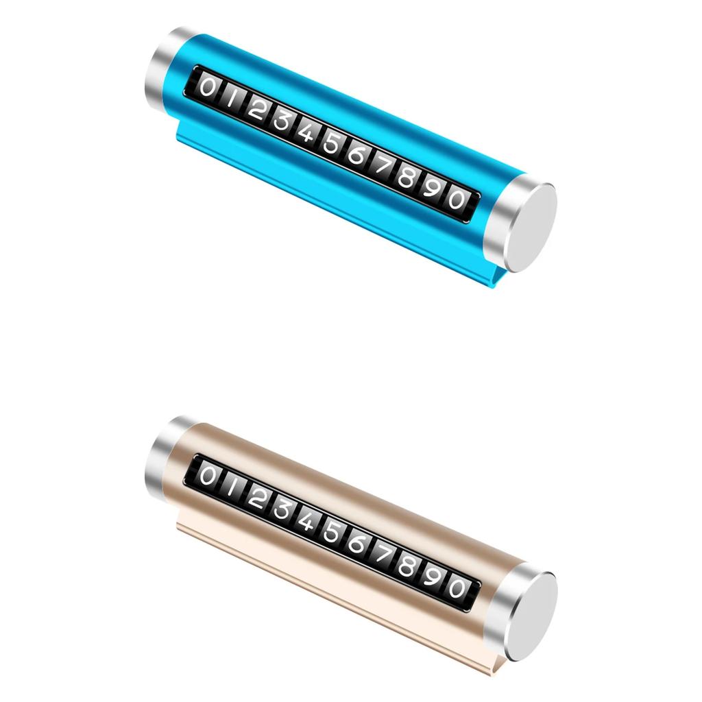 Universelle Metall Auto Temporäre Parkkarte Drehen Telefonnummernschild Aluminium Aufkleber Parkstopp im Autostyling Autozubehör