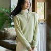 Pure Wool Lapel Knit Long Sleeve Women's Soft Brushed Base Layer for 2025 Autumn/Winter