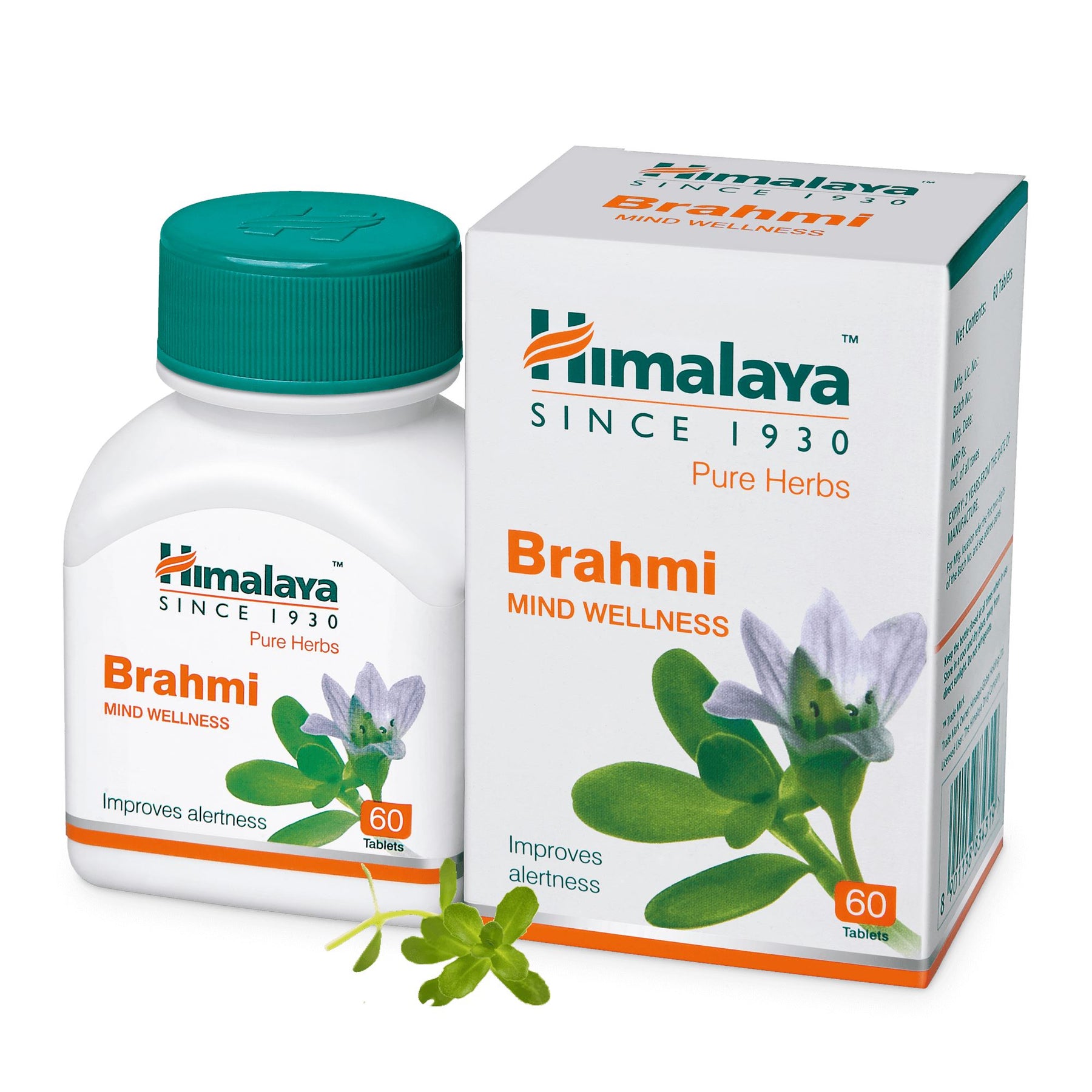 

Himalaya Wellness 2 x Brahmi Tablets 60 Count Each – Natural Brain Support for Focus, Memory, and Mental Clarity