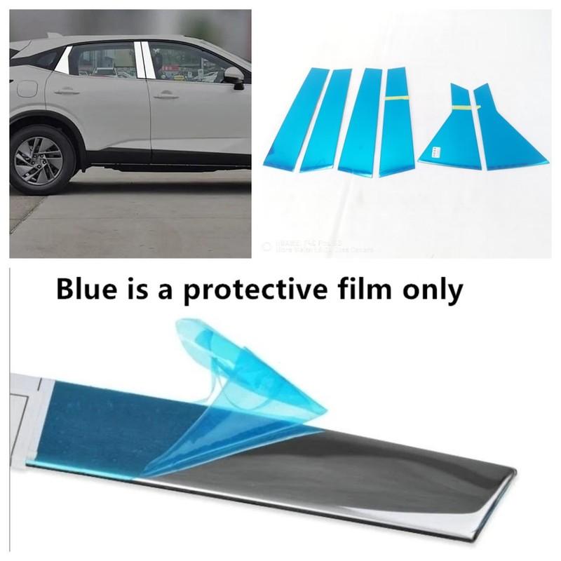 Für Nissan Qashqai J11 J12 2014 2015 2016 - 2024 Fenster B C-Säule Abdeckleisten Aufkleber Auto Styling Zubehör