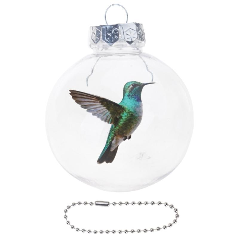 Artistic Nature Bird Clear Christmas Ball Ornament Holiday Decorations For Festives Tree Decoration Memorables Gift