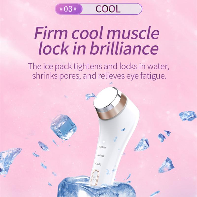 Heizbare Eiskompresse für die Augenschönheit, Haushalts-Augenmassagegerät mit Ionenvibration zur Entfernung von Ödemen und Tränensäcken, Augenschönheitsgerät