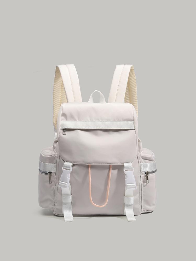 

High value sweet nylon backpack bag female Korean ins wind lazy wind travel backpack student class bag